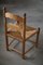 French Modern Brutalist Chairs in Charles Dudouyt Style, 1950s, Set of 4, Image 4