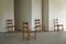 Französische Moderne Brutalistische Stühle im Charles Dudouyt Stil, 1950er, 4er Set 2