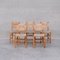 Mid-Century French Rush Model 19 Dining Chairs by Charlotte Perriand, Set of 7, Image 1