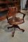 Antique Office Chair in Mahogany, Image 1