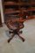 Antique Office Chair in Mahogany, Image 5