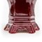 Maroon Majolica Table Lamp 4