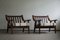 Danish Modern Ge-530 Lounge Chairs in Savak Wool by Hans J. Wegner for Getama, 1960s, Set of 2, Image 12