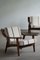 Danish Modern Ge-530 Lounge Chairs in Savak Wool by Hans J. Wegner for Getama, 1960s, Set of 2 4