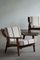 Danish Modern Ge-530 Lounge Chairs in Savak Wool by Hans J. Wegner for Getama, 1960s, Set of 2, Image 4