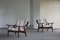 Danish Modern Ge-530 Lounge Chairs in Savak Wool by Hans J. Wegner for Getama, 1960s, Set of 2 18