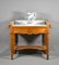 Antique French Louis Philippe Style Washstand in Cherry Wood & Faux Bamboo, Image 5