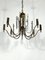 Vintage Italian Brass and Glass Stilkronen Chandelier, 1970s 12