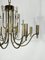 Vintage Italian Brass and Glass Stilkronen Chandelier, 1970s 11