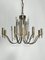 Vintage Italian Brass and Glass Stilkronen Chandelier, 1970s, Image 3