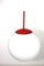 Vintage Bauhaus Style Opaline Glass Globe Ceiling Lamp From Orion, 1970s, Image 2