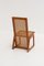 Italian Dining Chairs in Wood & Cane, 1970s, Set of 4 4