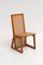 Italian Dining Chairs in Wood & Cane, 1970s, Set of 4 3