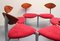 Three-Legged Dining Chairs, 1980s, Set of 6 9