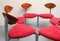 Three-Legged Dining Chairs, 1980s, Set of 6, Image 9