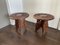 Vintage Indian Hand Carved Wooden Side Tables, Set of 2 6
