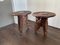 Vintage Indian Hand Carved Wooden Side Tables, Set of 2 10