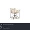 Cream Leather Swivel Chair from Wk Wohnen 2