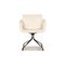 Cream Leather Swivel Chair from Wk Wohnen 6