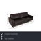 Anthracite Leather Three-Seater Domino Sofa from Frommholz 2