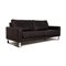 Anthracite Leather Three-Seater Domino Sofa from Frommholz, Image 6