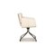 Chaise Pivotante en Cuir Crème de Wk Wohnen, Set de 8 6