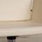 Cream Leather Swivel Chair from Wk Wohnen, Set of 8 3