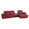 Red Leather Mondo Clair Corner Sofa with Function 1