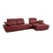 Red Leather Mondo Clair Corner Sofa with Function 8