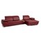 Red Leather Mondo Clair Corner Sofa with Function 9