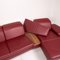 Red Leather Mondo Clair Corner Sofa with Function 10