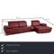 Red Leather Mondo Clair Corner Sofa with Function 2