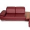 Rotes Leder Mondo Clair Ecksofa mit Funktion 11