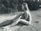 Nude, Woman, Beach, Black and White Photography, 18,2 X 23,9 Cm Unknown, Image 1