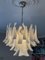 Lustre Style Mazzega en Murano Blanc 5