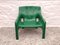 Italian Space Age Gaudi Armchair in Green by Vico Magistretti for Artemide, 1970s 1