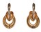 12 Karat Rose Gold Pearls Earrings, Set of 2 3