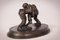 Figurine de Garçons de Lutte Vintage en Bronze 4