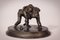 Statuetta di wrestling vintage in bronzo, Immagine 3