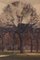 Paesaggio con alberi d'inverno, XX secolo, Olio su tela, Incorniciato, Immagine 3
