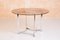 Mid-Century Round Smoked Glass and Chrome Dining Table by Richard Young for Merrow Associates, Image 1