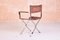 Chrome and Suede Directors Chair by Alessandro Albrizzi 3