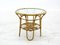 Mid-Century Coffee Table in Rattan and Bamboo with Glass, 1970s 1