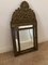 Antique Napoleon III French Beveled Brass Wood Mirror, Image 1