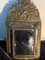 Antique Napoleon III French Beveled Brass Wood Mirror 6