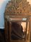 Antique Napoleon III French Beveled Brass Wood Mirror 4