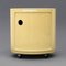 Round White Componibili Bedside Table by Anna Castelli for Kartell, 1960s 1