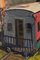 Collage surrealista con tren, siglo XX, óleo sobre cartón, enmarcado, Imagen 4