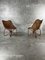 Armchairs and Wicker Table, 1950s, Set of 2, Image 1