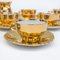 Golden 6-Person Tea Service, Set of 15 10